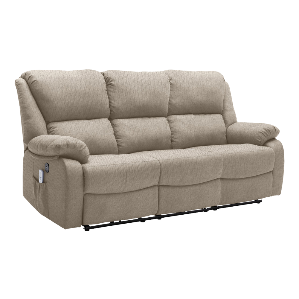 Koki divano 3 posti con 2 recliner elettriche